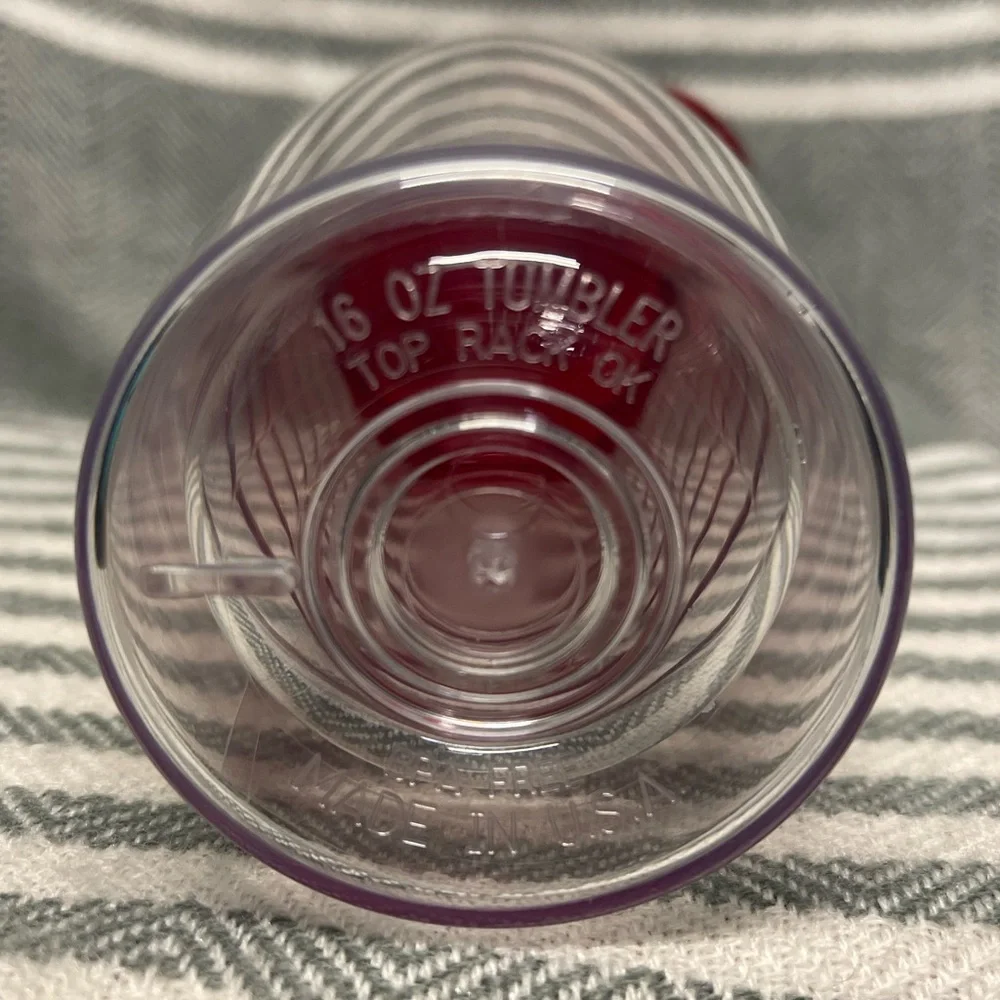 Texas Pete Hot Sauce Clear 16oz Tumbler Never Used‎